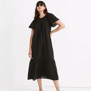 Madewell Embroidered Smocked MIDI Dress